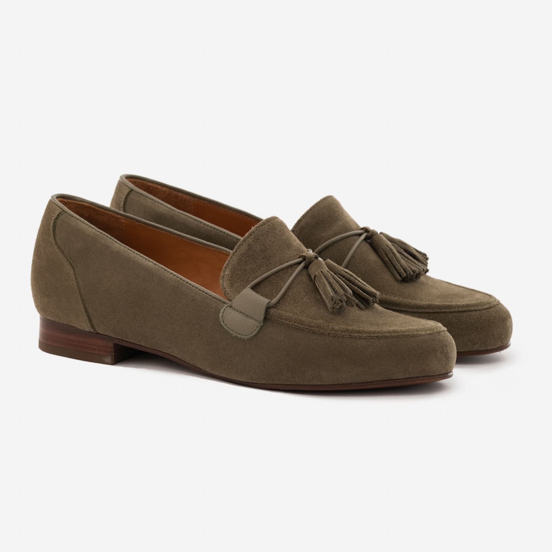 Julia Loafers - Water Repellent Suede & Full Grain Leather - Women's - Image 11