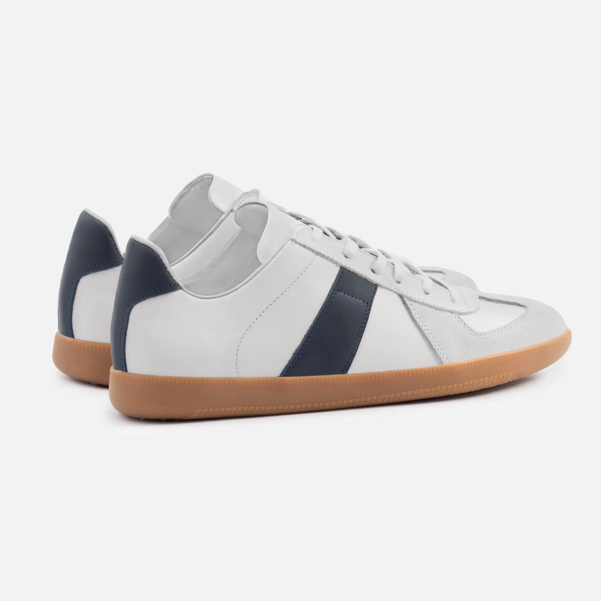 Morgen Trainers - Leather/Suede - Gum Sole - Men's - Image 8